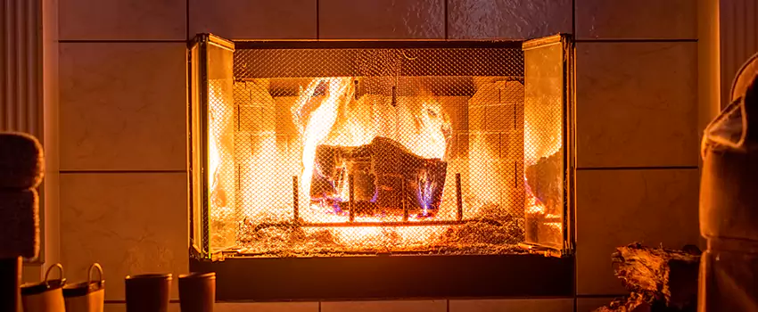 Mendota Hearth Landscape Fireplace Installation in Greer, South Carolina